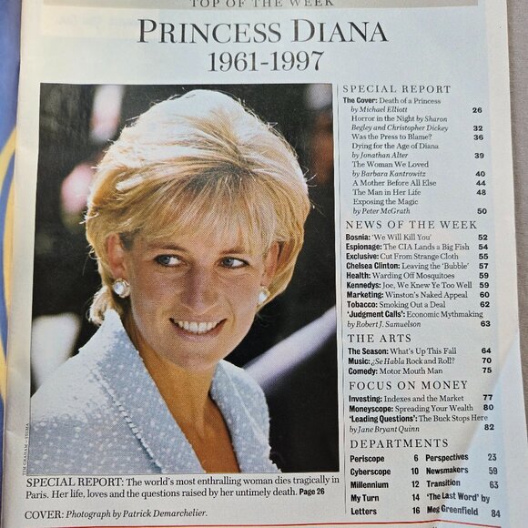 Newsweek Princess Diana tribute issue September 1997 - Picture 3 of 5